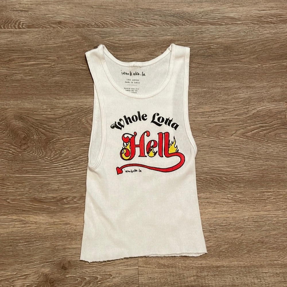 I Am Koko LA White Tank Top